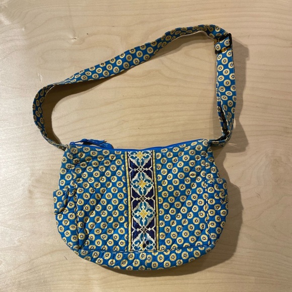 Vera Bradley Blue and Yellow Patterned Women's Bag (BI) - Picture 4 of 10